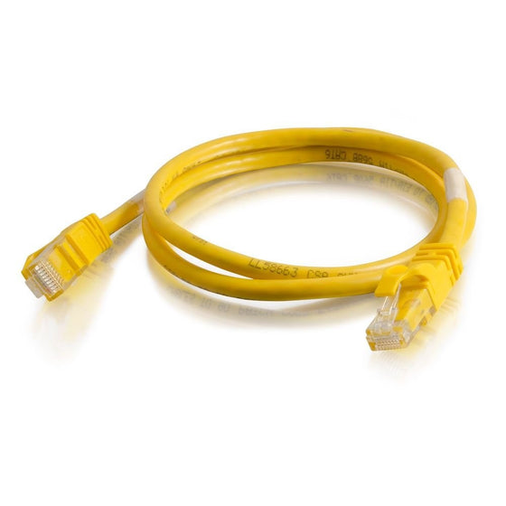 C2G Cables to Go 27871 Cat6 Snagless Unshielded (STP) Crossover Patch Cable, Yellow (3 Feet/0.91 Meters)