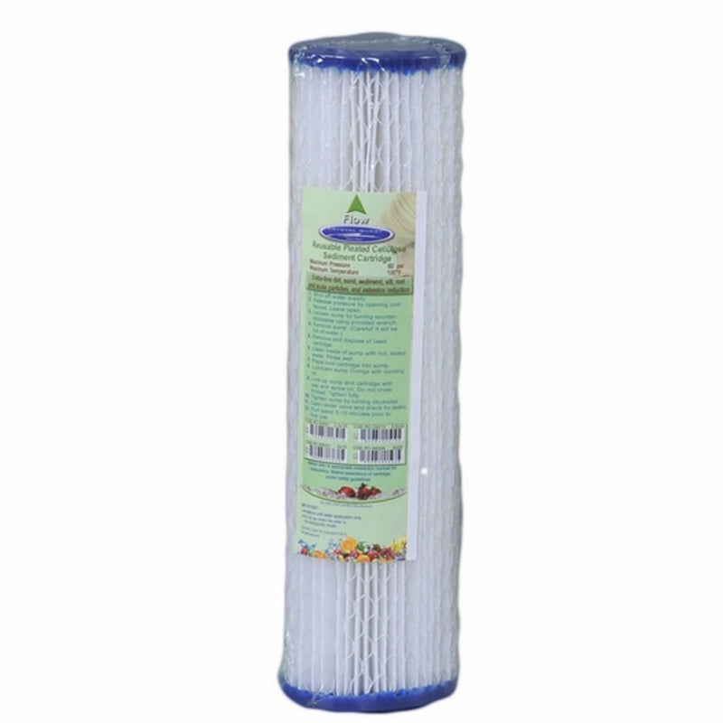 Crystal Quest CQE-RC-04001 5-Micron Sediment Reusable Pleated Filter Cartridge