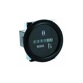 HOUR METER BLACK BEZEL