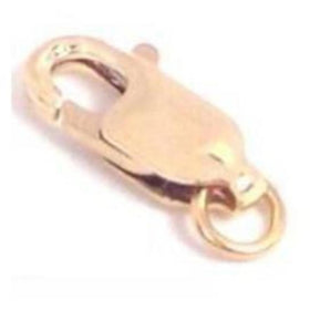 14K Yellow Gold Lobster Claw Clasp Chain Jewelry 10mm