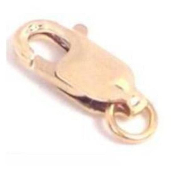 14K Yellow Gold Lobster Claw Clasp Chain Jewelry 10mm