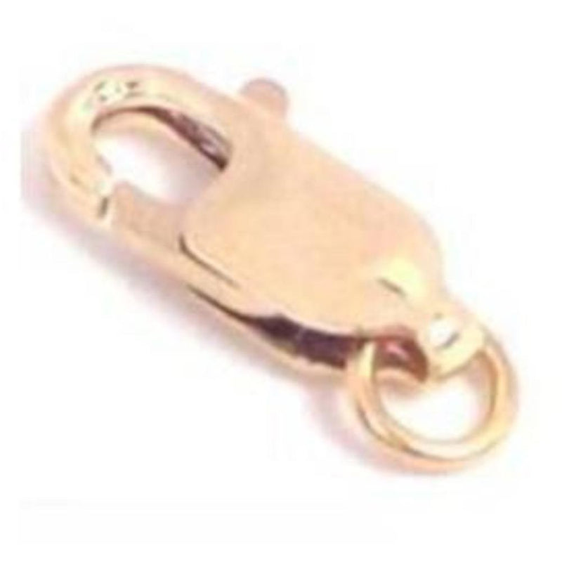 14K Yellow Gold Lobster Claw Clasp Chain Jewelry 10mm