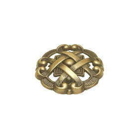 Hickory Hardware P126-AB 1-1/2-Inch Cavalier Knob, Antique Brass