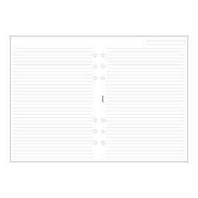Filofax A5 Ruled White Paper (B343008)