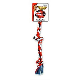Flossy Chews Cottonblend Color 3-Knot Rope Tug, Large, 25-Inch, Assorted Colors