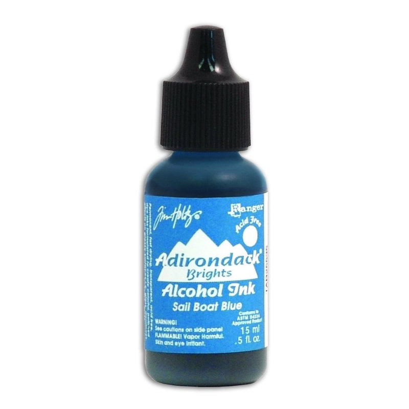 Ranger Ink Tim Holtz Adirondack Alcohol Ink Brights Singles: Sailboat Blue