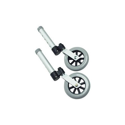 Lumex 5" Swivel Universal Walker Replacement Wheels NEW