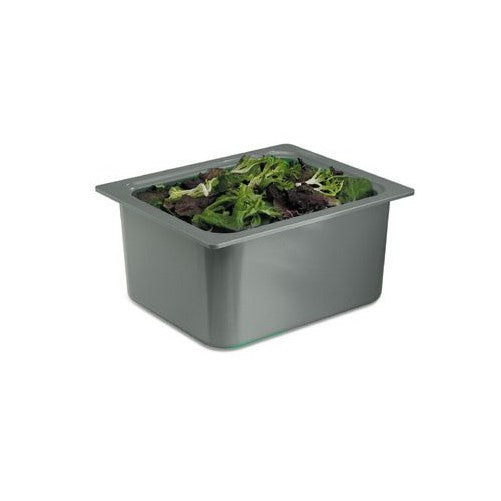 San Jamar CI7004 Chill-It 1/2 Food Pan, 252 oz Capacity, Black