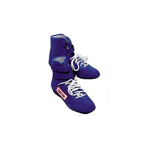Simpson Racing 28900BL The Hightop Blue Size 9 SFI Approved Driving Shoes