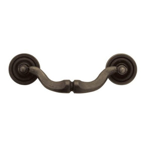 Liberty PN1300-OB-C 3-1/2-Inch C-C Rustique Ringed Rigid Kitchen or Furniture Cabinet Hardware Drawer Handle Pull, Distressed Oil Rubbed Bronze