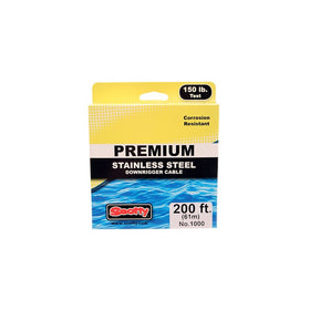 Scotty #1000 Premium Stainless Steel Replacement Downrigger Cable 200-Foot Spool