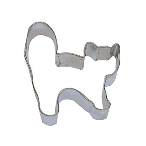 R&M Halloween Cat 3.25" Cookie Cutter in Durable, Economical, Tinplated Steel