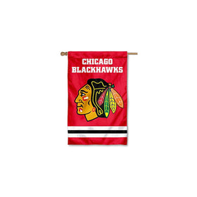 Party Animal Chicago Blackhawks Weather Resistant Embroidered Banner Flag