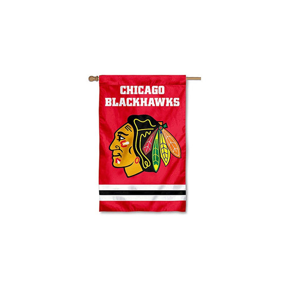 Party Animal Chicago Blackhawks Weather Resistant Embroidered Banner Flag