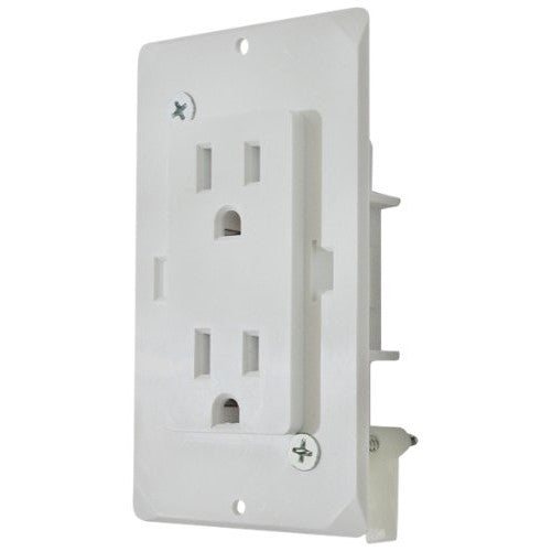 Diamond Group (WDR15WT) White Speed Box Receptacle with Cover