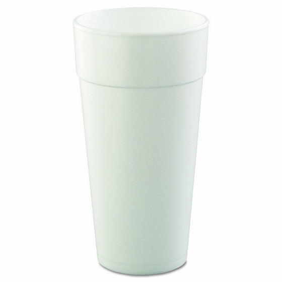 Dart 24J16 24 oz Foam Cup, 16 Series Lids (Case of 500)