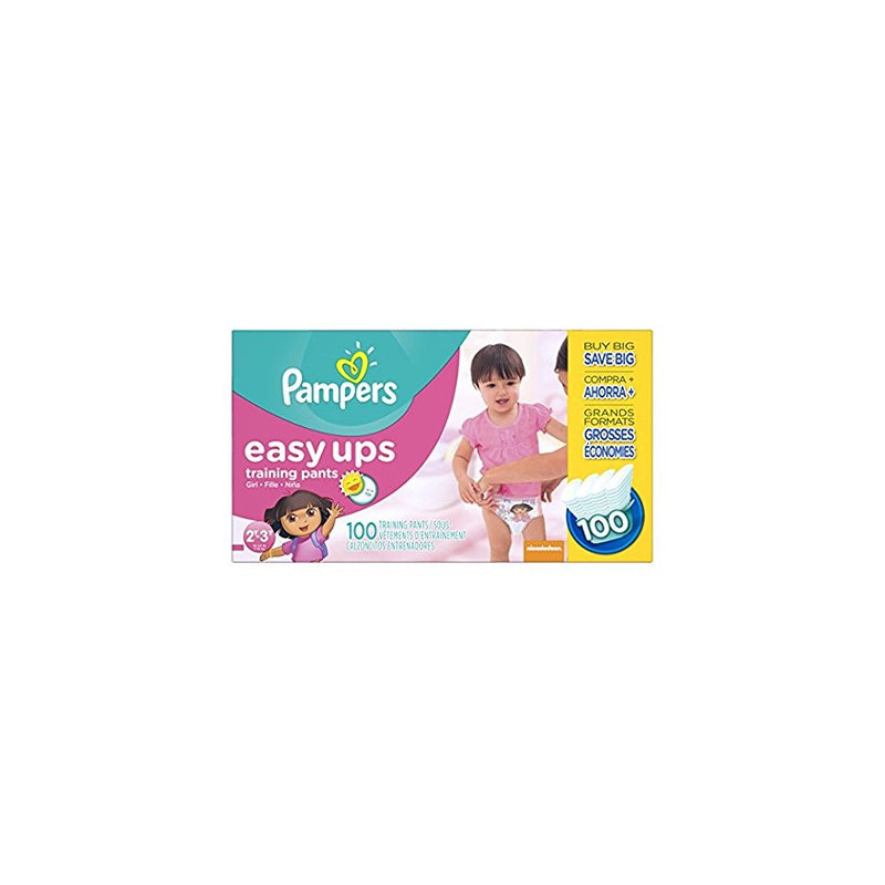 Pampers Easy Ups Training Pants Pull On Disposable Diapers for Girls Size