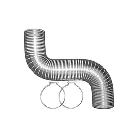 Builders Best 010460 4" X 8' Dryer Vent Kit With Metal Clamps