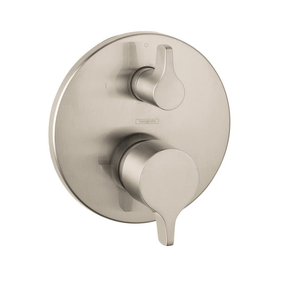 Hansgrohe 04448820 S/E Trim Pressure Balance with Diverter, Brushed Nickel