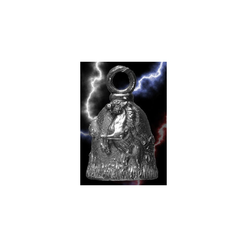 Guardian Mustang Horse Motorcycle Biker Luck Gremlin Riding Bell or Key Ring