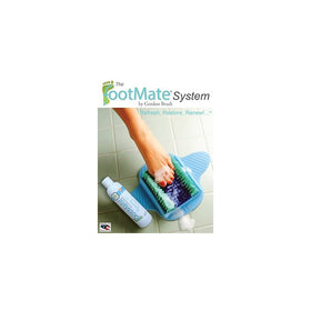 The FootMate System Foot Massager & Scrubber w/ Rejuvenating Gel, Blue