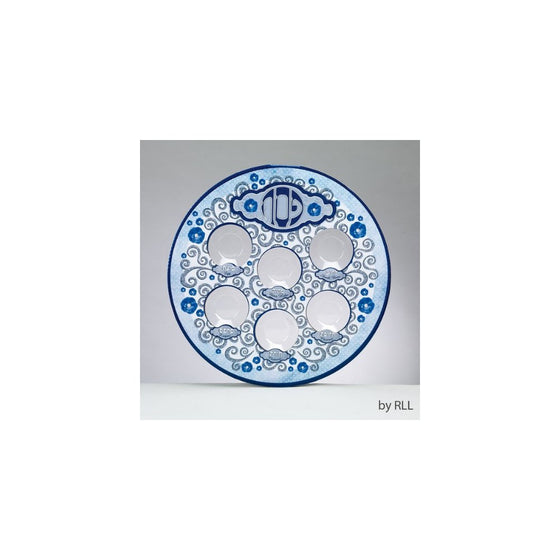 Rite Lite Printed Laminate Elegant Seder Plate with Plastic Liners