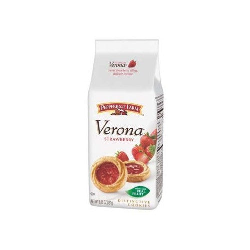 Pepperidge Farm, Verona Strawberry Cookies, 6.75oz Bag (Pack of 4)