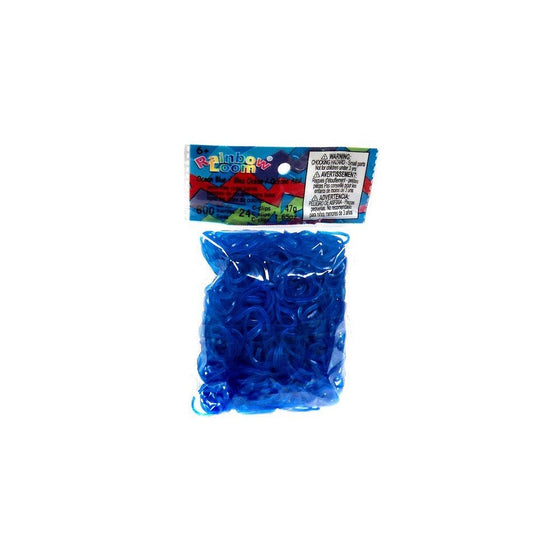 Brand New Rainbow Loom Ocean Blue Jelly Rubber Bands Refill C-clips