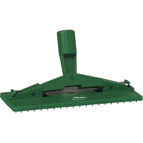 Vikan 55002 Floor Model Scrub Pad Holder, 9" L x 3-45/64" W Polypropylene, Green