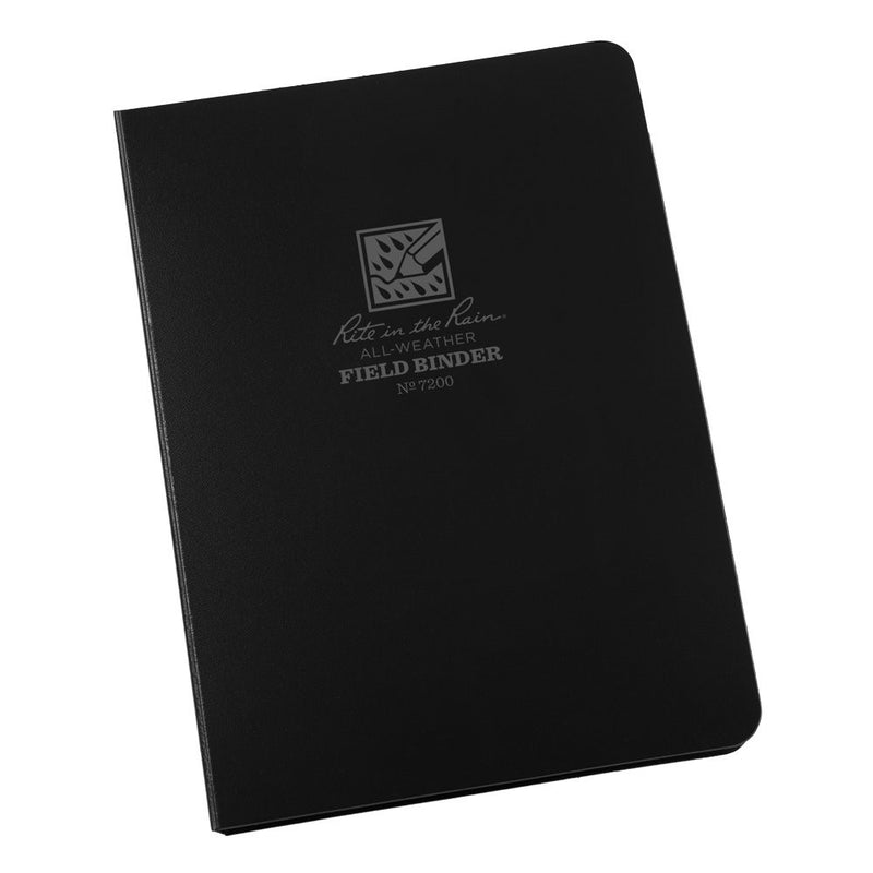Rite in the Rain All-Weather 1/2" Ring Binder, 5 5/8" x 7 7/8", Black Binder (No. 7200)
