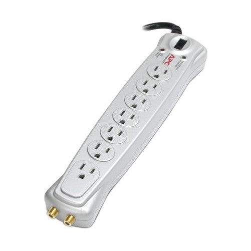 APC AUDIO/VIDEO SURGE PROTECTOR 7 OUTLET W/COAX