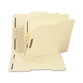 Smead Fastener File Folder, 2 Fasteners, Reinforced 2/5-Cut Tab Right of Center Position, Guide Height, Letter Size, Manila, 50 per Box (14580)