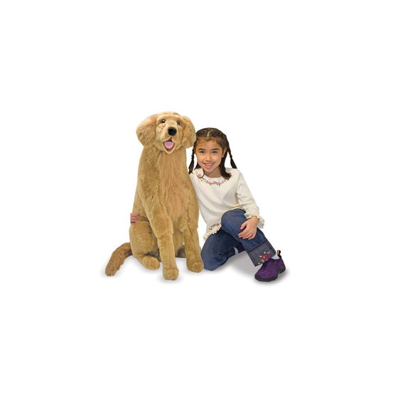 Melissa & Doug Giant Golden Retriever - Lifelike Stuffed Animal Dog (over 2 feet tall)