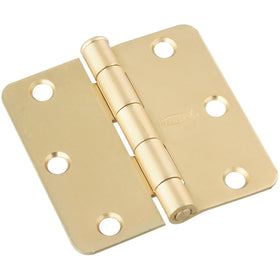 National Hardware N143-966 512RC Door Hinges in Brass, 3", 2 piece