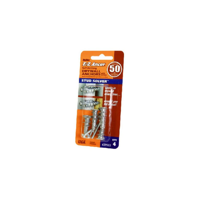 Itw Brands 4Pk #50 Dry Anchor 29503 Self-Drill Hollow Wall Anchors