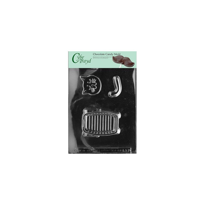 Cybrtrayd Life of the Party A102 Cat Pour Box Animal Chocolate Candy Mold in Sealed Protective Poly Bag Imprinted with Copyrighted Cybrtrayd Molding Instructions