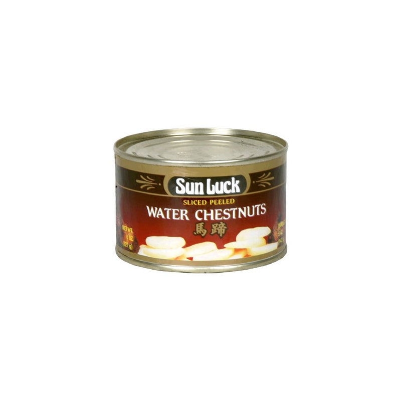 Sun Luck Sliced Water Chestnuts, Net Wt. 8 oz. Units (Pack of 12)