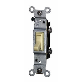 Leviton 2651-2I 15 Amp, 120 Volt, Toggle Co/Alr Single-Pole AC Quiet Switch, Residential Grade, Grounding, Ivory