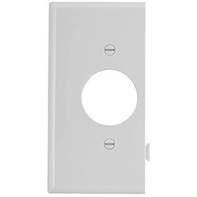 Cooper Wiring Snaptog Single Receptacle End Plate White STE7W