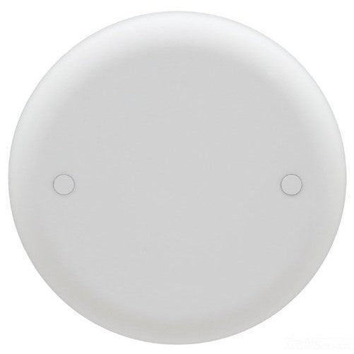 Carlon CPC4WH Ceiling Fan Box Cover, Round, Blank, 4-Inch Diameter, White