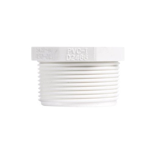PLUG SCH40 PVC 1.5" MPT by CHARLOTTE MfrPartNo PVC 02113 1400