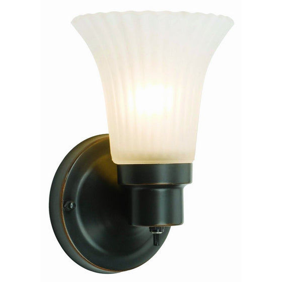 Design House 505115 1 Light Wall Light, Oil Rubbed Bronze