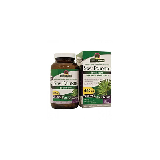 Nature's Answer Saw Palmetto Extract Vegetarian Capsules, 120-Count