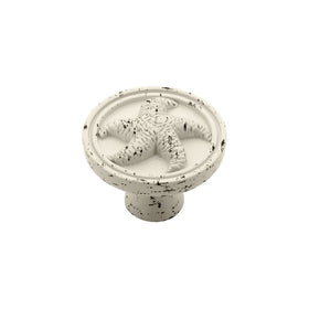 Liberty PBF657C-254-C 35-mm Seaside Cottage Starfish Kitchen Cabinet Hardware Knob, Vintage Antique White