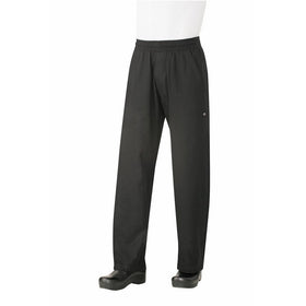 Chef Works Men's Better Built Baggy Chef Pant, Black, Medium