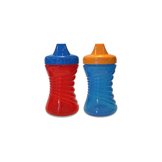 Gerber Graduates Fun Grips Hard Spout Sippy Cup in Assorted Colors, 10-Ounce, 2 cups