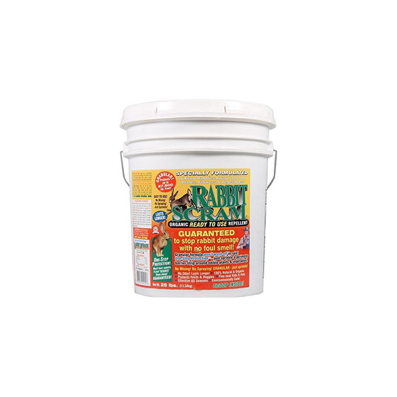 Enviro Pro 11025 Rabbit Scram Repellent Granular White Pail, 25 Pounds