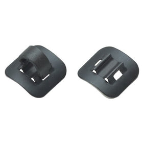 Jagwire Alloy Stick-On Guides C-Clips Black Pack of 4