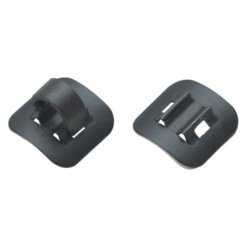 Jagwire Alloy Stick-On Guides C-Clips Black Pack of 4