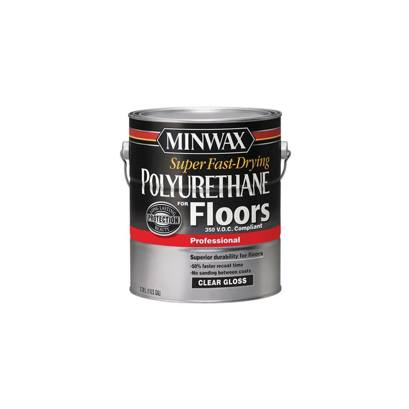 Minwax 130230000 Super Fast-Drying Polyurethane For Floors 350 VOC, 1 gallon, Gloss